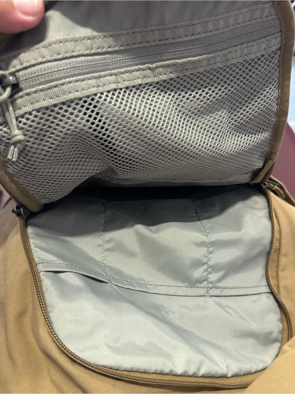 Fjallraven Kånken-Style Canvas High End WORN Distressed Women’s Tan Backpack